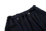 DAXUEN dark navy wide-leg pants with white stripes