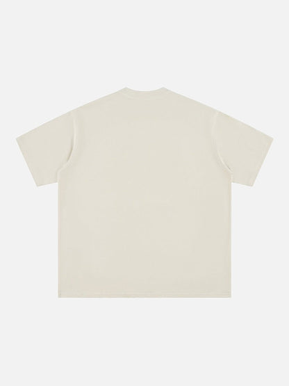 DAXUEN Relaxed-fit short-sleeve crew neck t-shirt with graphic