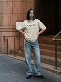DAXUEN Relaxed-fit short-sleeve crew neck t-shirt with graphic — model photo