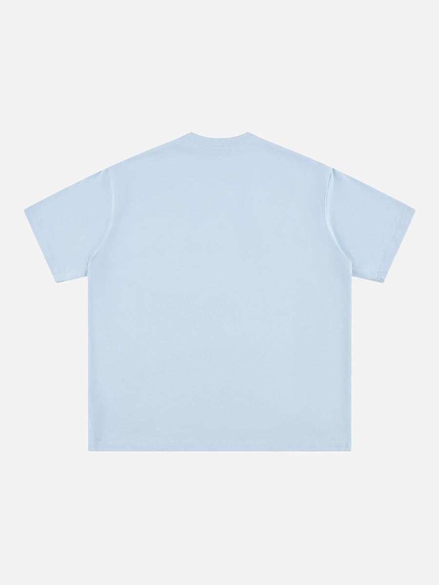 DAXUEN Relaxed-fit short-sleeve crew neck t-shirt with graphic