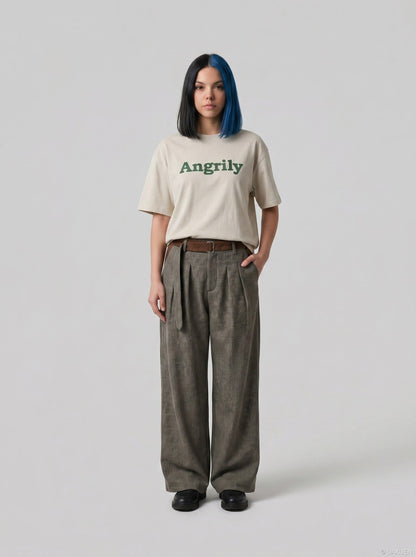 DAXUEN Relaxed-fit short-sleeve crew neck t-shirt with graphic — model photo