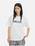 DAXUEN Oversized Denim-Effect Graphic Tee