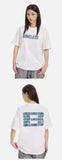 DAXUEN Oversized Denim-Effect Graphic Tee