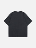 DAXUEN Vintage short-sleeve T-shirt with distressed graphic