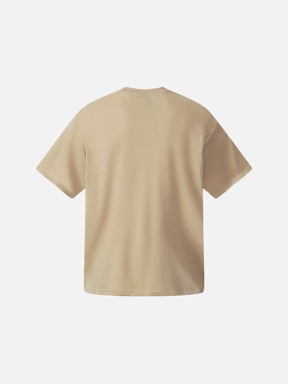 DAXUEN Botanical print loose-fit T-shirt