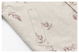 DAXUEN light beige botanical print utility jacket