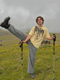 DAXUEN Boundless Brushstroke Flag T-Shirt — model photo