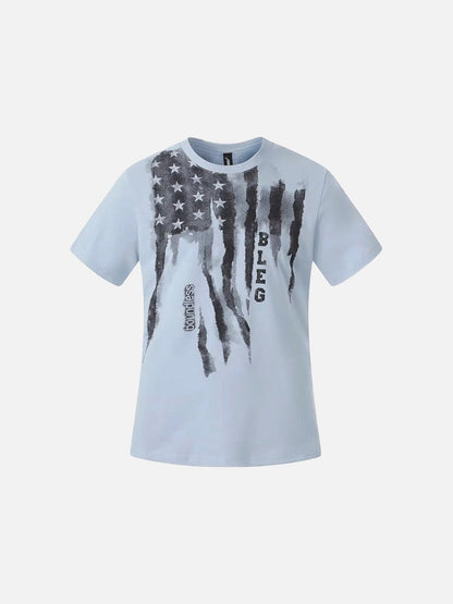 DAXUEN Boundless Brushstroke Flag T-Shirt