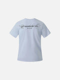 DAXUEN Crew neck graphic T-shirt with abstract flag print