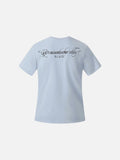 DAXUEN Short-sleeved graphic T-shirt with distressed flag design