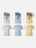 DAXUEN Short-sleeved graphic T-shirt with distressed flag design