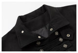 DAXUEN black oversized jacket with silver buttons
