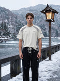 DAXUEN Color-blocked short-sleeved athletic t-shirt — model photo