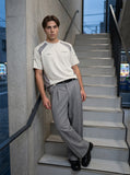 DAXUEN Color-blocked short-sleeved athletic t-shirt — model photo