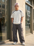 DAXUEN Color-blocked short-sleeved athletic t-shirt — model photo