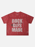 Boxy Mesh Sports Jersey T-Shirt