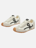 DAXUEN black and white striped low-top sneakers
