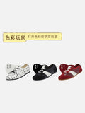 DAXUEN bright red suede minimalist sneakers
