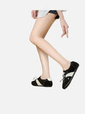 DAXUEN bright red suede minimalist sneakers
