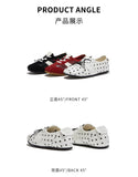 DAXUEN bright red suede minimalist sneakers