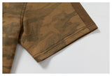 DAXUEN brown camouflage graphic oversized t-shirt