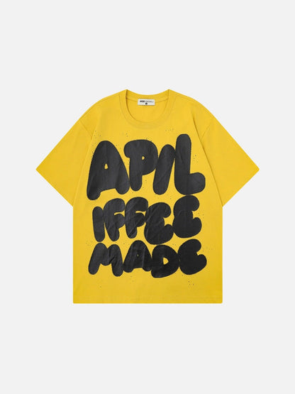 DAXUEN Oversized graphic T-shirt with playful print