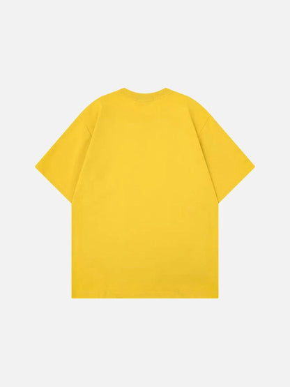 DAXUEN Oversized graphic T-shirt with playful print