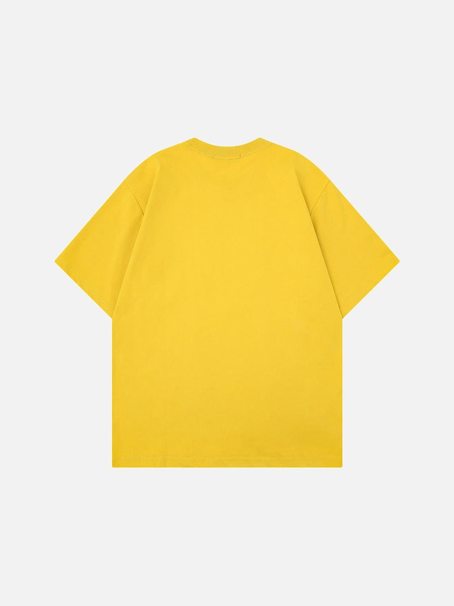 DAXUEN Oversized graphic T-shirt with playful print