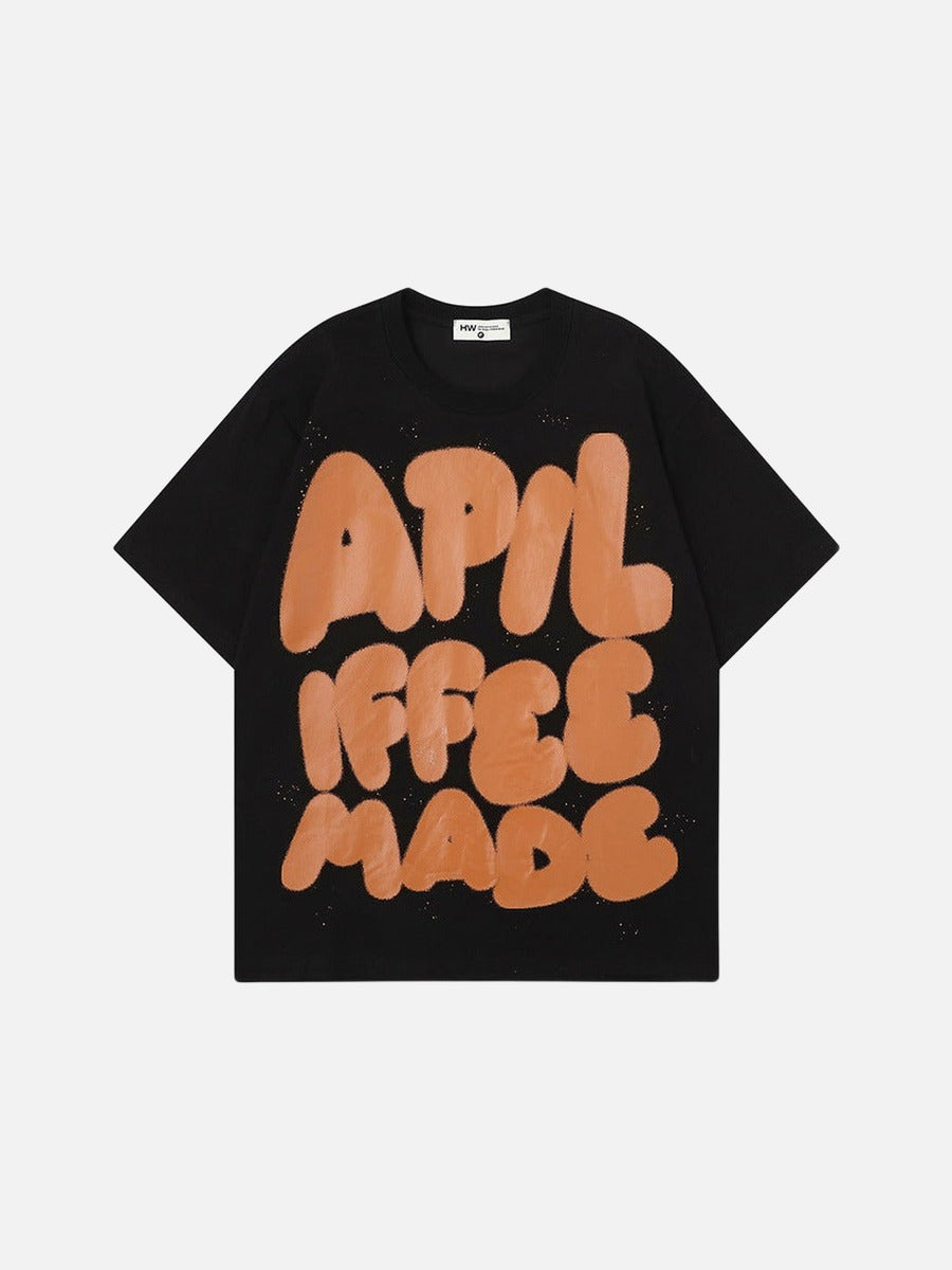 DAXUEN Oversized graphic T-shirt with playful print