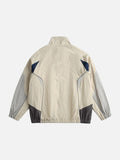 Muted Purple Color-Blocked Track Jacket