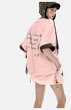 DAXUEN Oversized Sketch Dog Graphic Tee