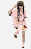 DAXUEN Oversized Sketch Dog Graphic Tee