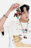 DAXUEN Oversized Sketch Dog Graphic Tee