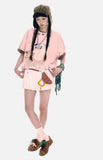 DAXUEN Oversized Sketch Dog Graphic Tee