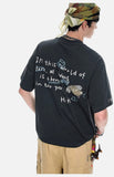 DAXUEN Oversized Sketch Dog Graphic Tee