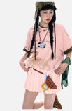 DAXUEN Oversized Sketch Dog Graphic Tee