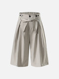 High-Waisted Wide-Leg Culottes Pants