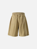 Wide-Leg Relaxed Shorts with Studs