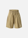 Wide-Leg Relaxed Shorts with Studs