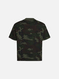 DAXUEN Camo graphic t-shirt with bold text and designs