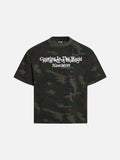 DAXUEN Relaxed-fit camouflage short-sleeved T-shirt