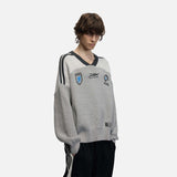 DAXUEN Oversized knitted sweater with camouflage pattern