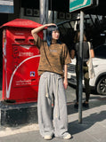 DAXUEN Loose-fit short-sleeved camouflage T-shirt — model photo
