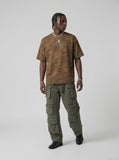 DAXUEN Loose-fit short-sleeved camouflage T-shirt — model photo