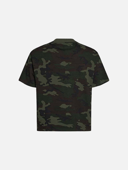 DAXUEN Camouflage graphic crewneck t-shirt
