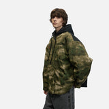 DAXUEN Camouflage hooded shirt jacket