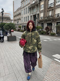 DAXUEN Camouflage hooded shirt jacket