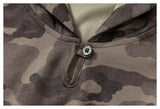 DAXUEN grey brown beige camouflage waffle-knit hoodie