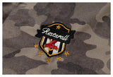 DAXUEN grey brown beige camouflage waffle-knit hoodie