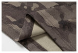 DAXUEN grey brown beige camouflage waffle-knit hoodie